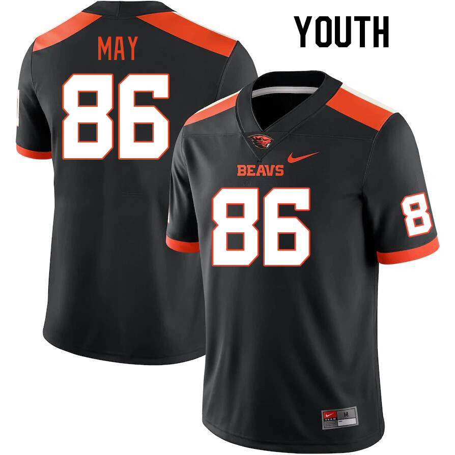 Youth #86 Ty May Oregon State Beavers College Football Jerseys Stitched-Black